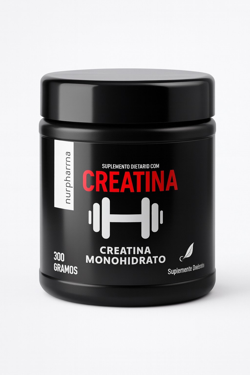 Creatina Monohidrato DIVAC 300 g, vista frontal del empaque